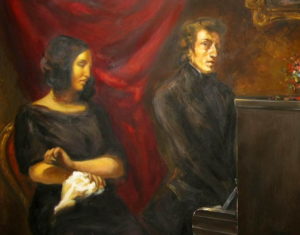 Frédéric Chopin and George Sand by Eugène Delacroix