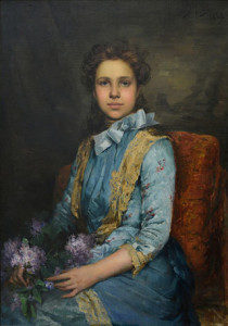 Portrait of Laura Sauvinet (a pupil of the artist), Museum José Malhos, Caldas da Rainha, Portugal
