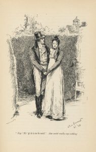 1898 illustration of Mr. Knightley and Emma Woodhouse
