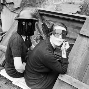 Women with Fire Masks and Whistles, London 1941