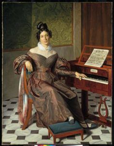 Isabella Colbran; portrait by Johann Baptist Reiter (c.1835)