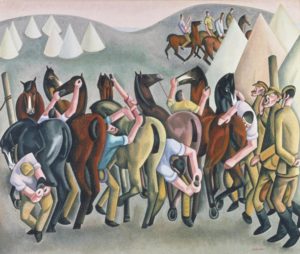 William Roberts (5June1895–20Jan1980) Stable-time in the Wagon-lines, France 1922 Imperial War Musem 