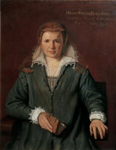 2/2 Strong (although not murderous) and direct portrait of Anna Parolini Guicciardini, painted in 1598