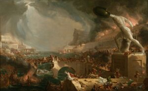 "The Course of Empire: Destruction" 1836 
