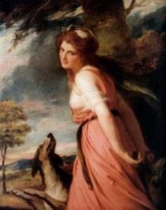 George Romney ‘Lady Hamilton as a Bacchante’ 1785