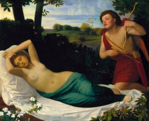 "Cupid and Psyche" Alphonse Legros (1837–1911), Tate Britain, London