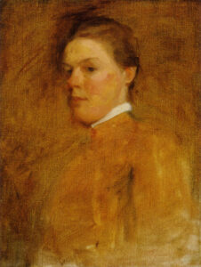 Self portrait 1880-85. oil on canvas, 18x14in. National Portrait Gallery, Smithsonian Institution, Washington D.C.