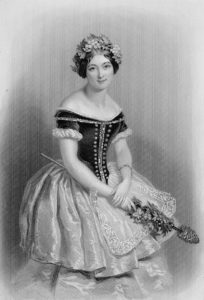 Carlotta Grisi in the first act of Giselle (1842)