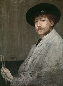 Arrangement in Gray: Portrait of the Painter (self portrait, c. 1872), Detroit Institute of Arts